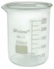 Vaso de vidrio boro 3.3 de 250ml 8 paq.  Luzeren