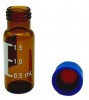 Vial de vidrio ambar para escribir y septa 2ml Luzeren
