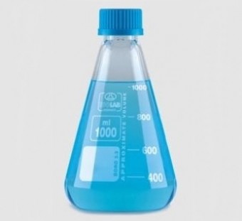 Matraz erlenmeyer con tapa rosca 1L Isolab