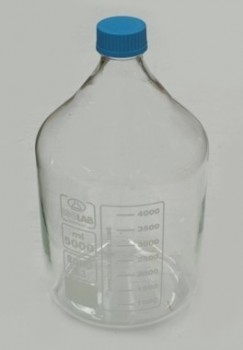 Frasco de vidrio con tapa rosca 5L Isolab