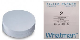 Papel filtro # 2 de 12.5cm WHATMAN