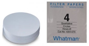 Papel filtro # 4 de 7cm WHATMAN