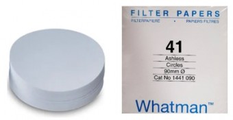 Papel filtro # 41 de 9cm WHATMAN