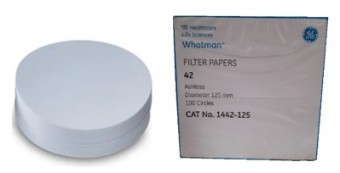 Papel filtro # 42 de 12.5cm WHATMAN