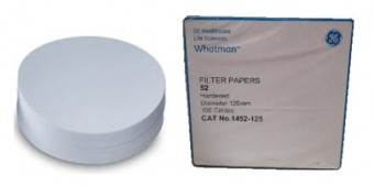 Papel filtro # 52 de 12.5cm WHATMAN