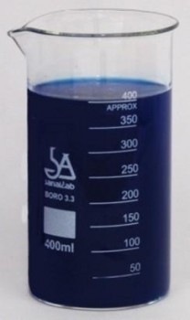 Vaso de vidrio forma alta 400ml Luzeren