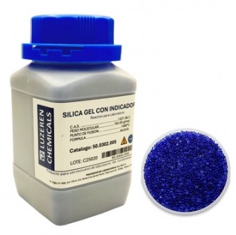 Silicagel con indicador azul 3-5mm de 500g LUZEREN CHEMICALS