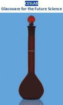 Matraz volumetrico ambar 1000ml CESLAB