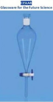 Embudo de separacion con llave PTFE 125ml CESLAB