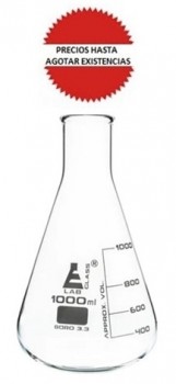 Matraz erlenmeyer 1000ml EISCO