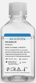 Tae buffer (1X) pH 8.0 para Electroforesis Biologix